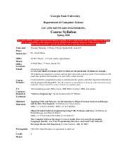 Software Engineering Course Syllabus 的图像结果