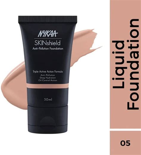 NYKAA SKINshield Anit Polltion Foundation Nude Delight 05 (30 ...