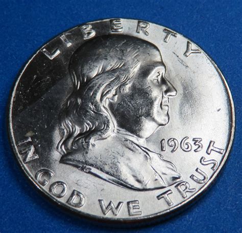 1963 Crisp BU Franklin Half Dollar | Property Room