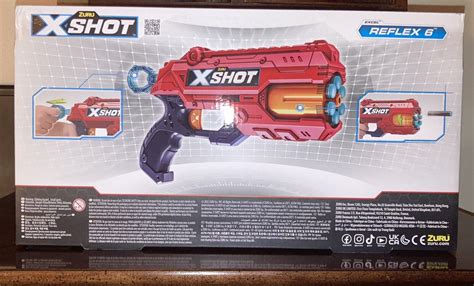 Buy ZURU X-Shot Excel Double Reflex 6 Foam Dart Blaster with 16 Darts ...