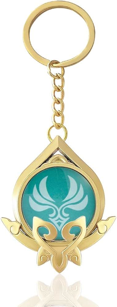 Buy SONGCHANGJEWELRY Genshin Impact Vision Keychain - Eye of God ...