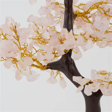 Rose Quartz Natural Stone Tree