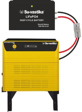 Su-vastika Solar Hybrid PCU 1500 MPPT BLE with LiFePo4 Lithium Battery ...