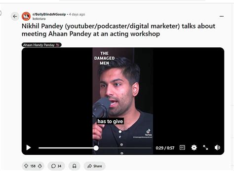 Resurfaced clip shows YouTuber calling Ahaan Panday a 'chain smoker'