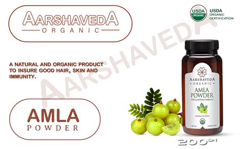 Aarshaveda Organic Fresh Amla Powder 200g | 100% Pure & Natural Indian ...
