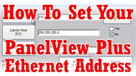 Setting IP Address On a PanelView Plus 7 的图像结果