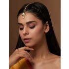 Gold Plated Handcrafted Metal Kundan Nose Ring