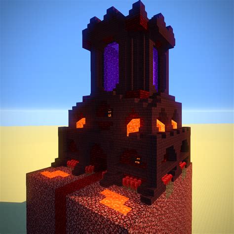 Image result for Minecraft Nether Brick Castle
