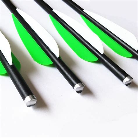 Buy 12pk Fiberglass Arrows Crossbow Bolts with Aluminum Half Moon Nock ...