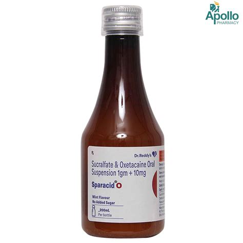 Sparacid O Mint Suspension 200 ml Price, Uses, Side Effects ...