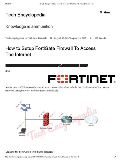 Image result for FortiGate Setup Internet