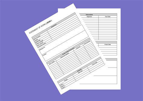 Image result for Project Management Statement of Work Example