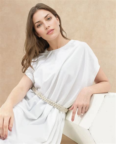 Rareism Women's Siriyo Off White Cotton Crew Neck Plain Extended Sleev