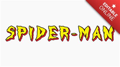 Spiderman Font | Text Effect Generator
