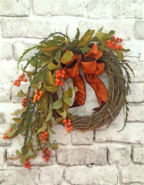 fall berry wreaths for front door