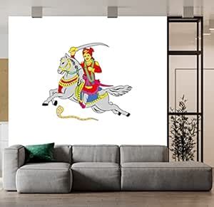 Wallpics® Bhathiji Maharaj Self Adhesive Decorative Wall Sticker ...