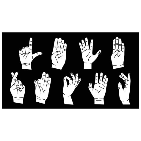 Embracing Diversity Through the Language of Hands and Signs 69895904 Vector Art at Vecteezy