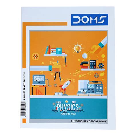 Doms Physics Practical Book | One side Ruled and One Side Plain | 132 ...