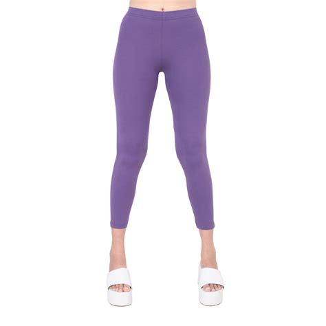 Women Purple Ankle Length Legging – One Sky