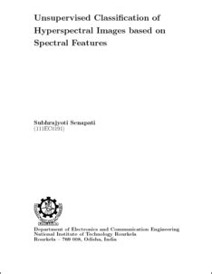 Unsupervised Classification of Hyperspectral Images based on Spectral ...