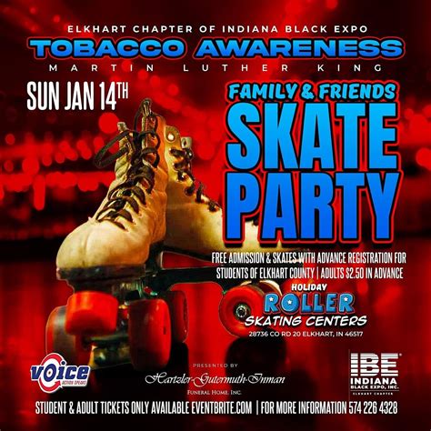 Elkhart IBE MLK Family Skate Day, Holiday Roller Rink, Elkhart, 14 ...