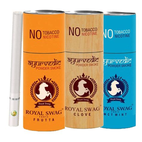 Buy ROYAL SWAG Ayurvedic Cigarette Nicotine and Tobacco Free Combo -15 ...