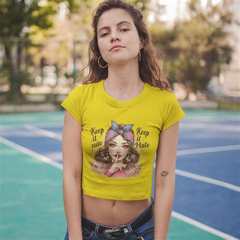 Keep It Cute Keep It Mute Crop Top – Shop Sentosa