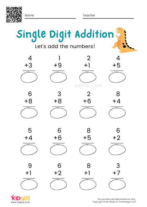 Image result for Simple Math Addition Worksheets Printable