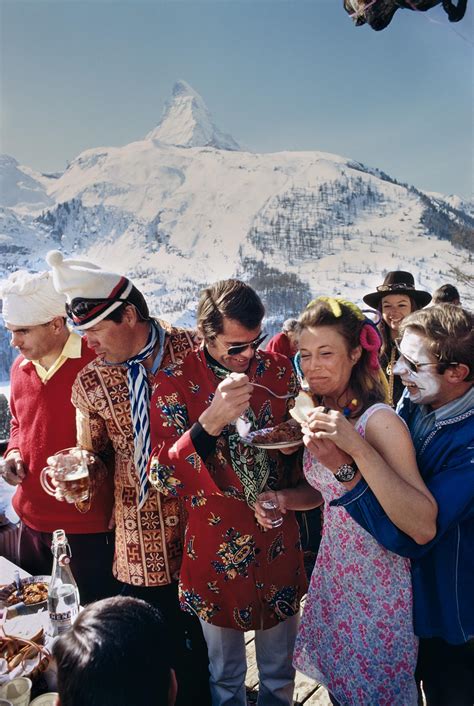 Slim Aarons - Slim Aarons 'Zermatt Skiing' For Sale at 1stDibs