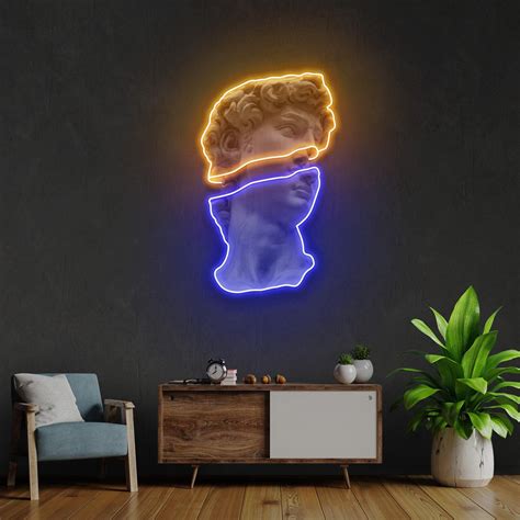 Statue of David Led Neon Acrylic Artwork – acrylicsheetsindia