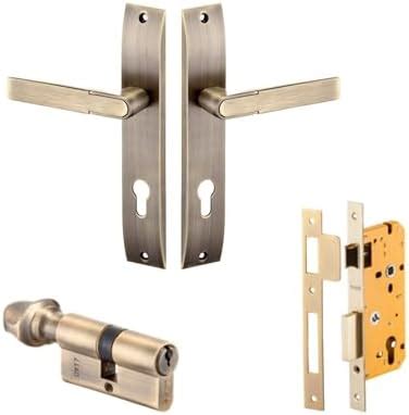 Dorset Zinc Zovi Handle 10" Plate With Mortise Latch And Deadbolt Lock ...