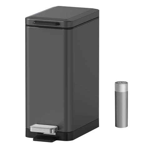 Buy Mbillion Step Trash Can 10 Liter 2.6 Gallon Slim Design Step-On ...