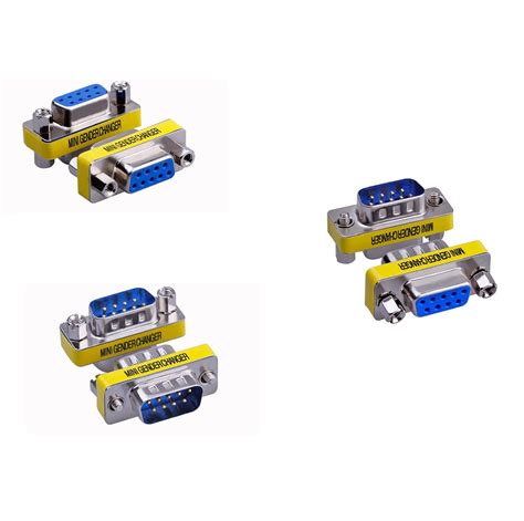fdelz [ 3 Pieces ] Combo of DB9 9 Pin RS-232 Serial Connector, [ DB9 ...