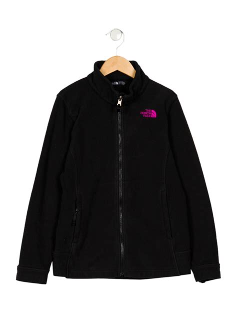 The North Face Girls' Fleece Long Sleeve Jacket - Black Sizes 7-16 ...