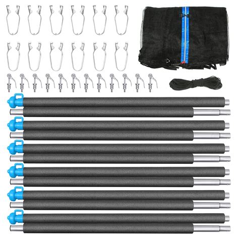 Buy 14FT Trampoline Enclosure Net with Universal Trampoline Replacement ...