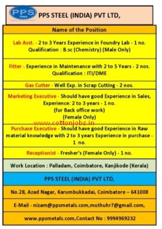 TODAY ( 03.11.2020 ) ALL JOBS VACANCY /WANTED LIST OUT (GARMENTS JOBS ...