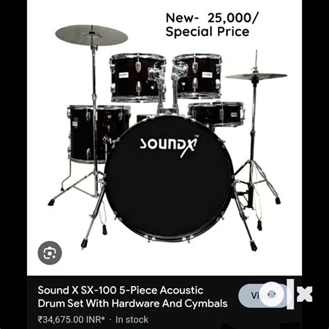 Importer New Black Jazz Metal Drums Set (Packed Stuff) - Musical ...
