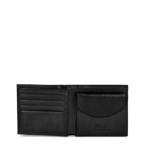 POLO RALPH LAUREN | Mens Pebble Leather Billfold Coin Wallet | Unisex ...