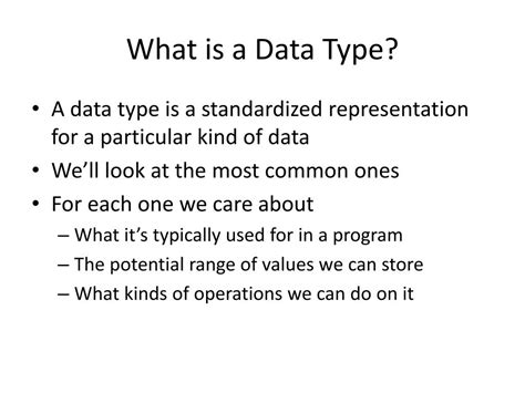 Image result for Define Data Types