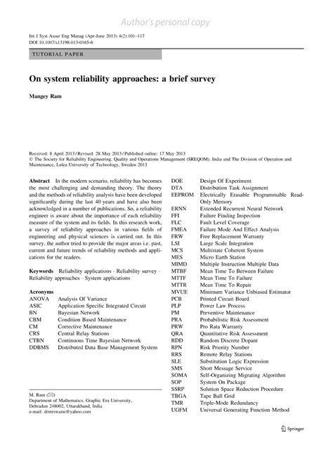 Image result for System Reliability Study