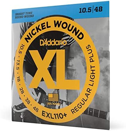 D'Addario EXL110+ Nickel Wound Electric Guitar Strings, Regular Light ...