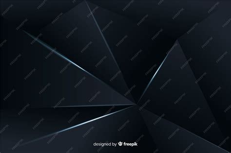 Dark polygonal background | Free Vector