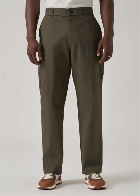 Baggy Fit Olive Green Chinos