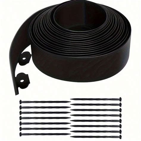 Easy-To-Install No-Dig Garden Border Kit With 15 Sturdy Pegs - Durable ...