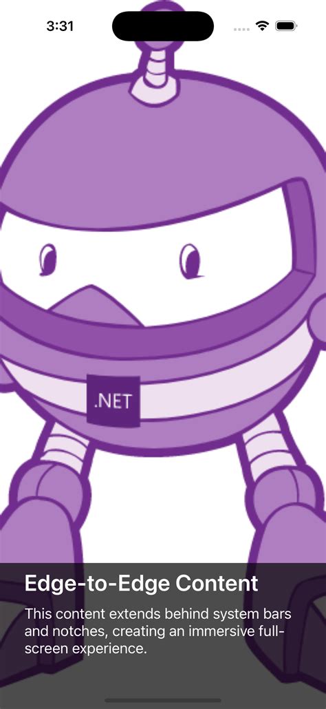 Layout de área segura - .NET MAUI | Microsoft Learn