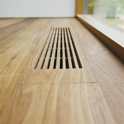 Carpenter-crafted custom walnut floor grill (@risingerbuild) | House ...