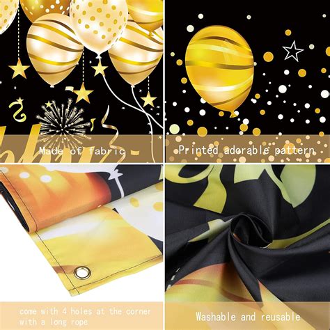 Buy 45th Happy Birthday Door Banner Birthday Decorations for Men ...