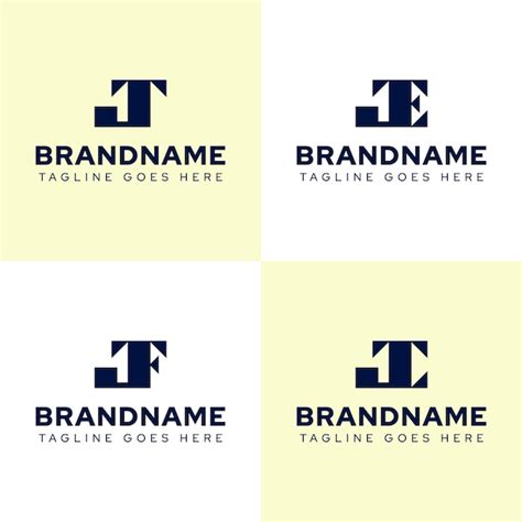 Letters jt jte jtf jtc jtl monogram logo set for jt tj jte jtf jtc jtl ...