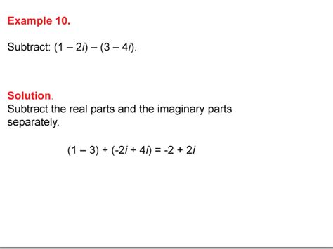 Image result for Subtracting Complex Numbers Geometrically