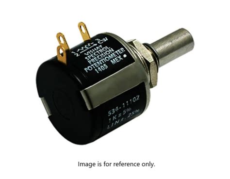 534-1-1-502 Vishay | Vishay 5kΩ Rotary Potentiometer 10-Turns 1-Gang ...